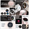 Pebble Diva 1.32" BT Calling, Female Health, Health Suite, Alarm and Notification (Snow Leather)