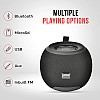 Pebble Dome Heavy Bass 5W Bluetooth Speaker (Black)