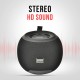 Pebble Dome Heavy Bass 5W Bluetooth Speaker (Black)