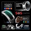 Pebble Iris Smart Ring | Smart Touch Controls | Recovery Score, Sleep Monitoring, Body Temperature, Heart Rate, SpO2 & Calories Tracking | Anti-Bacterial Stainless Steel Build