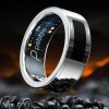 Pebble Iris Smart Ring | Smart Touch Controls | Recovery Score, Sleep Monitoring, Body Temperature, Heart Rate, SpO2 & Calories Tracking | Anti-Bacterial Stainless Steel Build