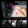 Pebble Iris Smart Ring | Smart Touch Controls | Recovery Score, Sleep Monitoring, Body Temperature, Heart Rate, SpO2 & Calories Tracking | Anti-Bacterial Stainless Steel Build