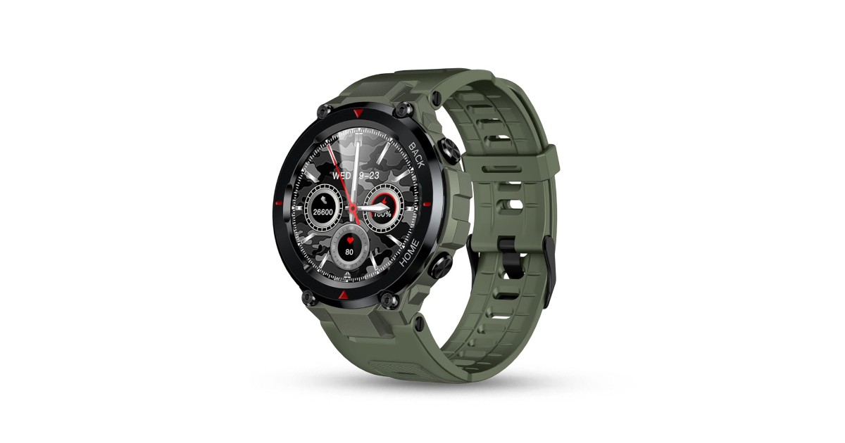 Pebble Leap Rugged Fitness Smartwatch with Bluetooth Calling, 1.3 ...