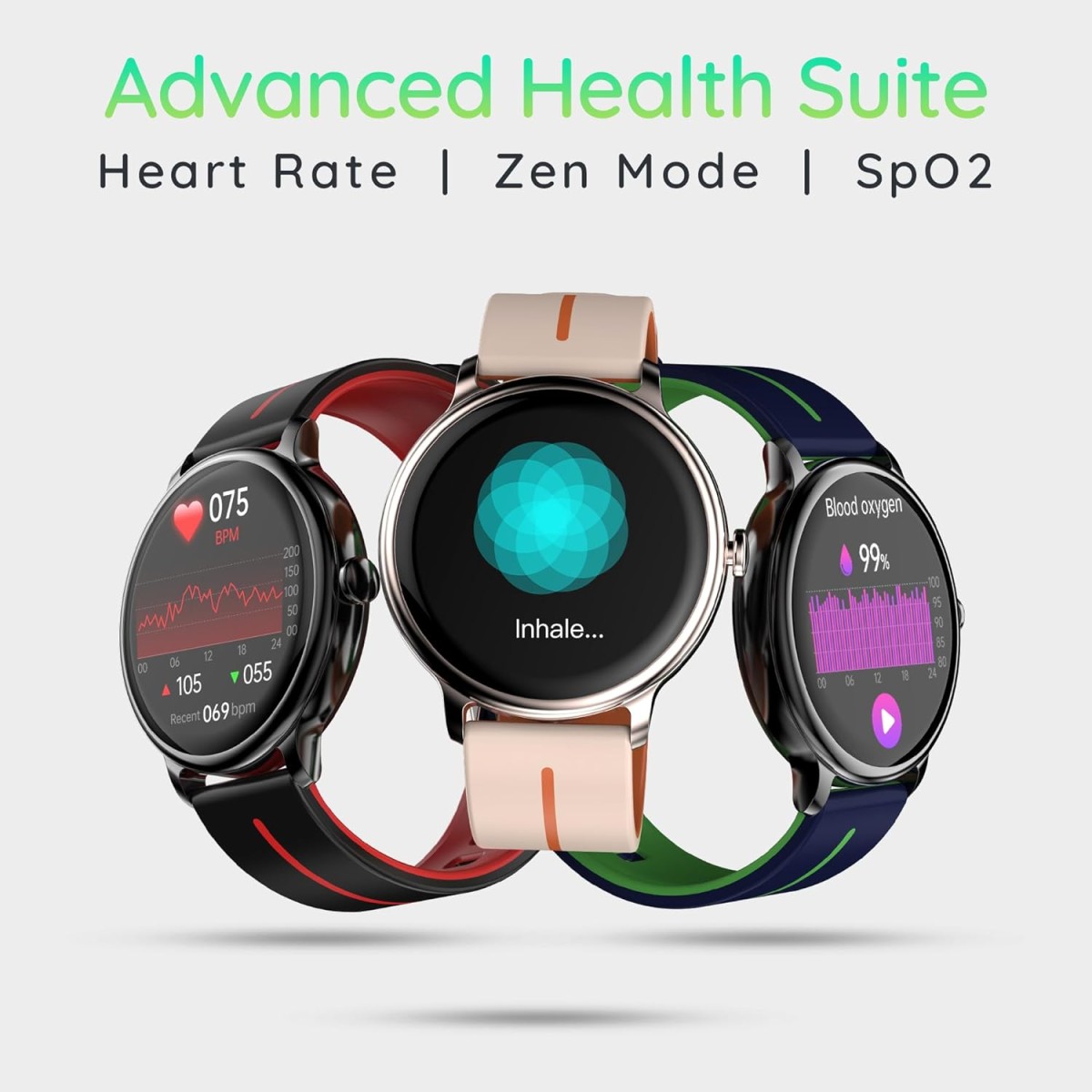 Pebble Magnum 1.43" (3.63 cm) Amoled Tru Bazel-Less 700 nits Display, BT Calling Smartwatch, Always On, Health Suite, Metal Alloy, Multi Spots Mode, Unisex Design