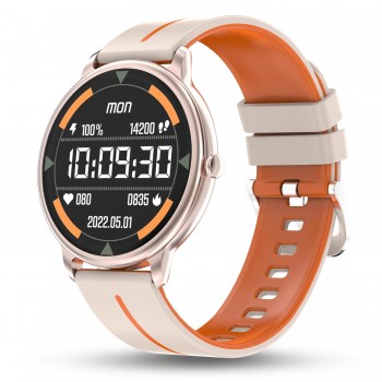 Pebble Magnum 1.43" (3.63 cm) Amoled Tru Bazel-Less 700 nits Display, BT Calling Smartwatch, Always On, Health Suite, Metal Alloy, Multi Spots Mode, Unisex Design 