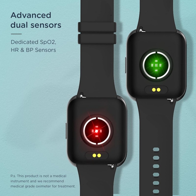 Pebble Pace Pro Smart Watch with 1.7 Bright HD Curved Display, Dedicated Dual Sensors for 24x7 SpO2, HR BP Monitoring, Multiple Fitness Modes, Sleep Tracking,Long Battery, IP68 Rated (PFB14 Jet Black) Pebble Pace Pro Smart Watch with 1.7 Bright HD Curved Display, Dedicated Dual Sensors for 24x7 SpO2, HR BP Monitoring, Multiple Fitness Modes, Sleep Tracking,Long Battery, IP68 Rated (PFB14 Jet Black)