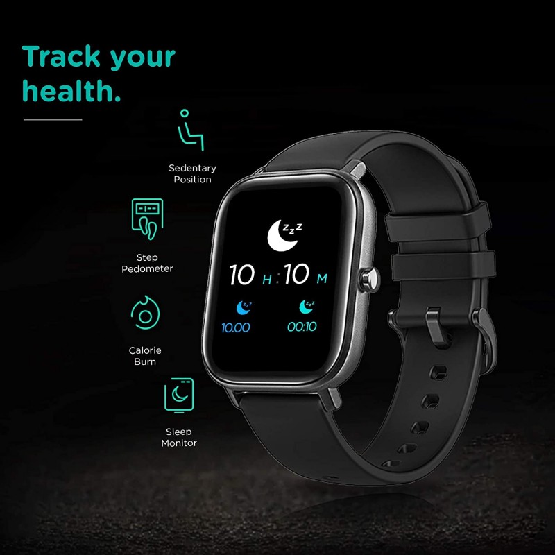 Pebble Pace Smart Watch with Oximeter Function (Black)