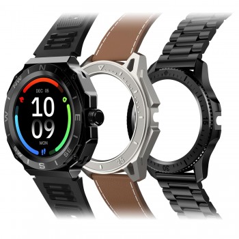 Pebble Revolve 1.39" (3.53 cm) IPS Display, Bright HD Dispaly 500 Nits, BT Calling, SPO2, Heart Rate Monitor, Wireless Charging, AI Voice Assistance, Multiple Sports Mode, in-Build Compass