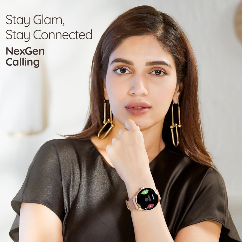 Pebble Vienna 1.27" HD Display, BT Calling Smart Watch for Women, Diamond Cut Design, Female Health Monitoring, Heart Rate Monitoring, Sleep Monitoring, Multipl Sports Mode, 200 mah Pebble Vienna 1.27" HD Display, BT Calling Smart Watch for Women, Diamond Cut Design, Female Health Monitoring, Heart Rate Monitoring, Sleep Monitoring, Multipl Sports Mode, 200 mah