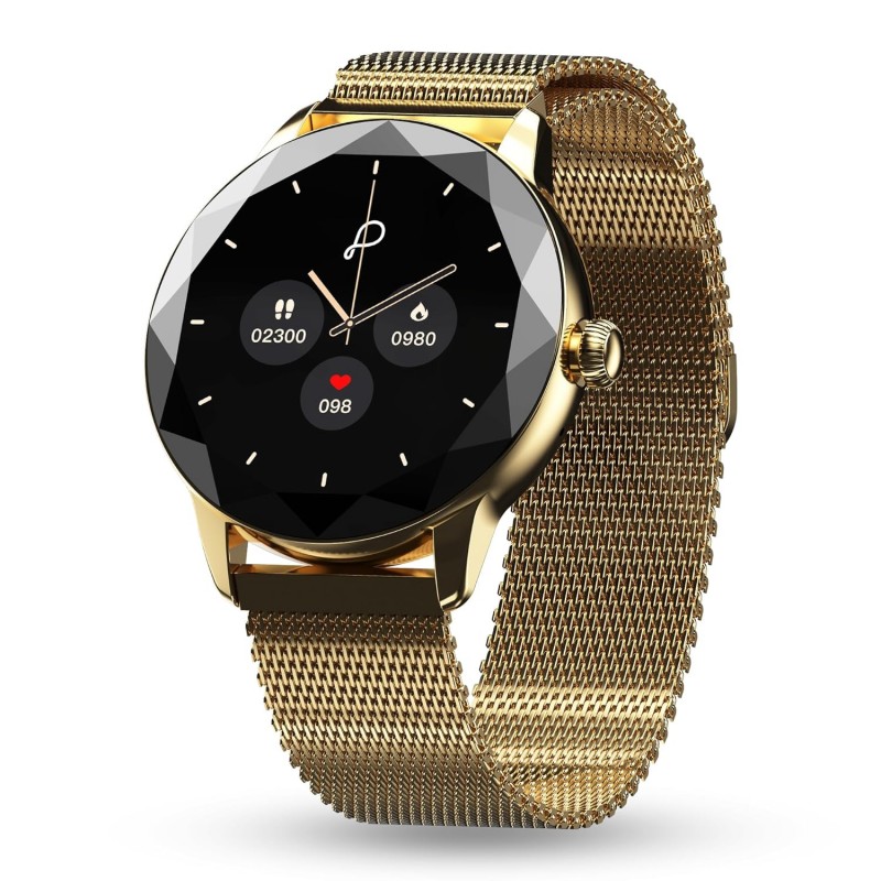 Pebble Vienna 1.27" HD Display, BT Calling Smart Watch for Women, Diamond Cut Design, Female Health Monitoring, Heart Rate Monitoring, Sleep Monitoring, Multipl Sports Mode, 200 mah Pebble Vienna 1.27" HD Display, BT Calling Smart Watch for Women, Diamond Cut Design, Female Health Monitoring, Heart Rate Monitoring, Sleep Monitoring, Multipl Sports Mode, 200 mah