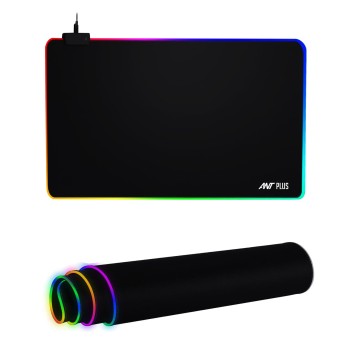 Pharaoh RGB 22 Extra Large Extended Mouse Mat 910mm x 410mm x 3mm with 14 Lighting Modes, Super Soft, Smooth, Anti Slip and Waterproof Mousepad