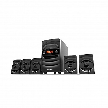 Philips Audio SPA5128B 5.1 CH 40W Bluetooth Multimedia Speakers (Black)