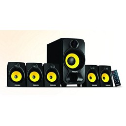 Philips Audios Heart Beat SPA-3800B 5.1 Channel Home Theater System (Black/Yellow) Philips Audios Heart Beat SPA-3800B 5.1 Channel Home Theater System (Black/Yellow)