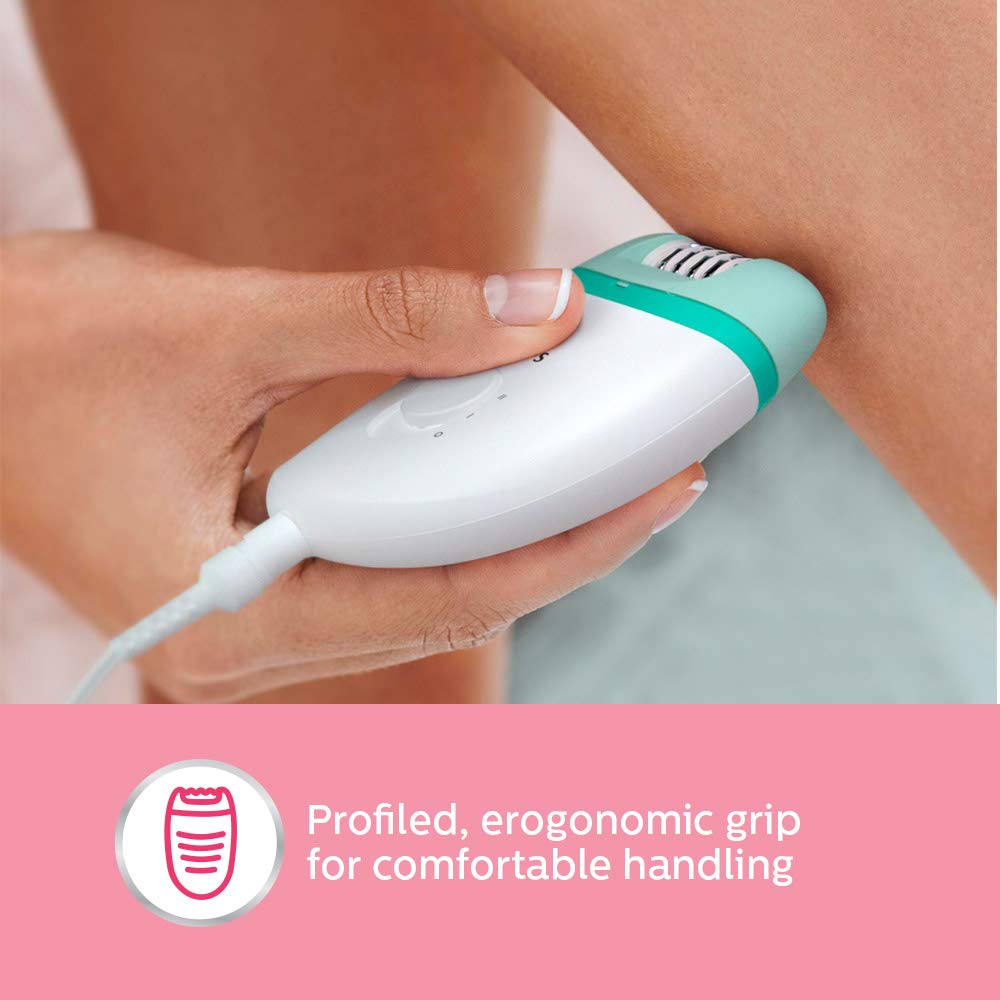 Philips BRE245/00 Corded Compact Epilator (2 in 1 - shaver and epilator) for gentle hair removal at home