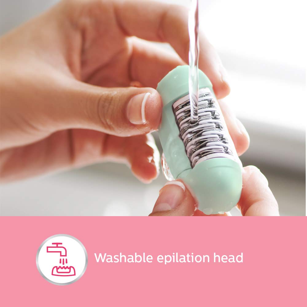 Philips BRE245/00 Corded Compact Epilator (2 in 1 - shaver and epilator) for gentle hair removal at home