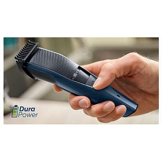 Philips BT3235/15 Beard Trimmer for Men 90 min runtime 20 length setting with battery indicator, Blue