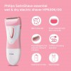 Philips Body Trimmer for Women, Skin Safe with Rounded Tips, 2in1 Trim or Shave, Hair Removal for Intimate Areas, Arms, Legs & Body, No Skin Irritation, Travel Friendly I 2 Year Warranty - BRT383/15