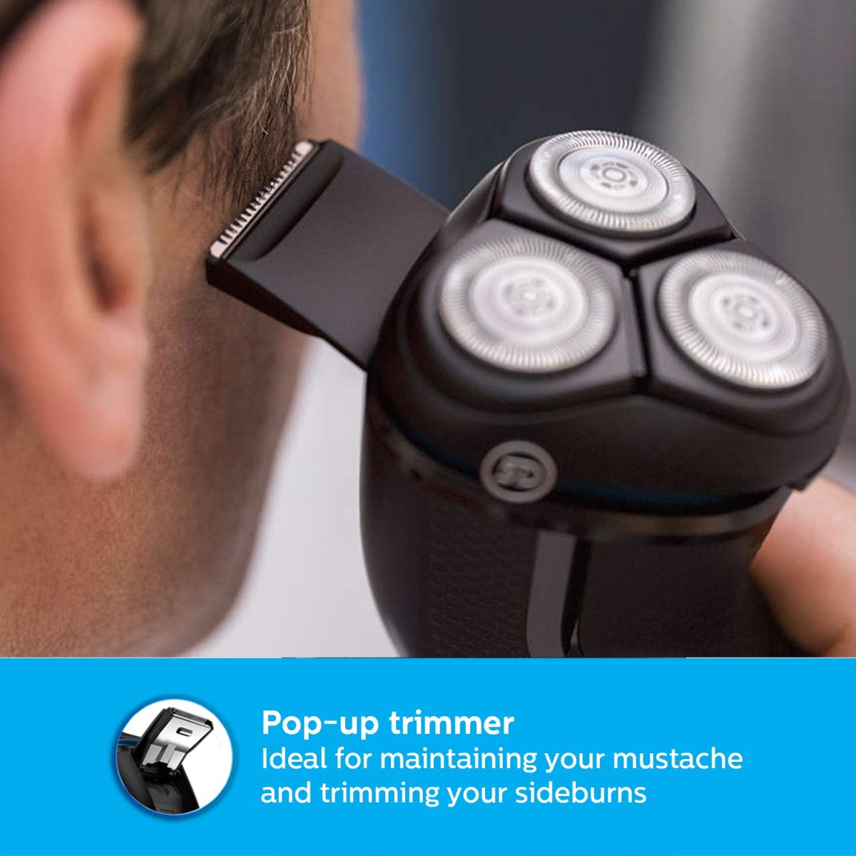 Philips Cordless Electric Shaver S3122/55, 5D Pivot and Flex Heads, 27 Comfort Cut Blades, Fast Charge, Up to 55 Min of Shaving