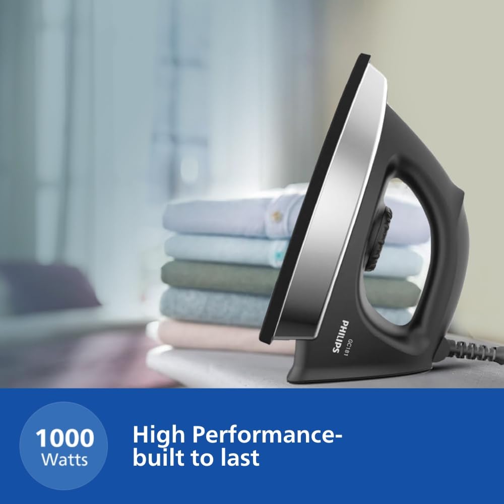 Philips GC181 Heavy Weight 1000-Watt Dry Iron Philips GC181 Heavy Weight 1000-Watt Dry Iron