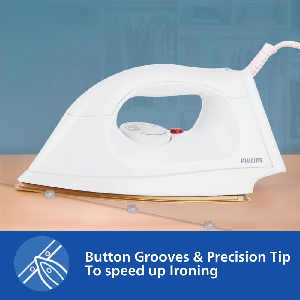 Philips HI114 1000 watts Plastic Dry Iron Philips HI114 1000 watts Plastic Dry Iron