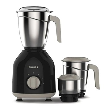 Philips HL7756/00 Mixer Grinder with 10-year warranty on product registration , 750W, 3 Jars (Black)