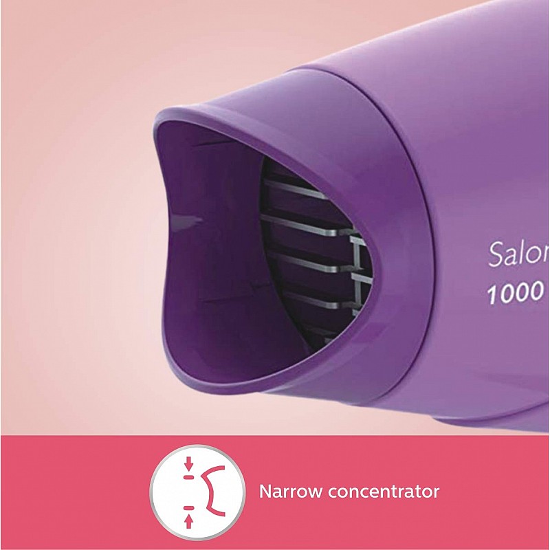 Philips 1000 watts hair dryer hp8100/46 purple