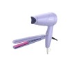Philips HP8643/56 1000 Watts Hair Dryer and Straightener Combo, Miss Fresher's Styling Kit, Purple