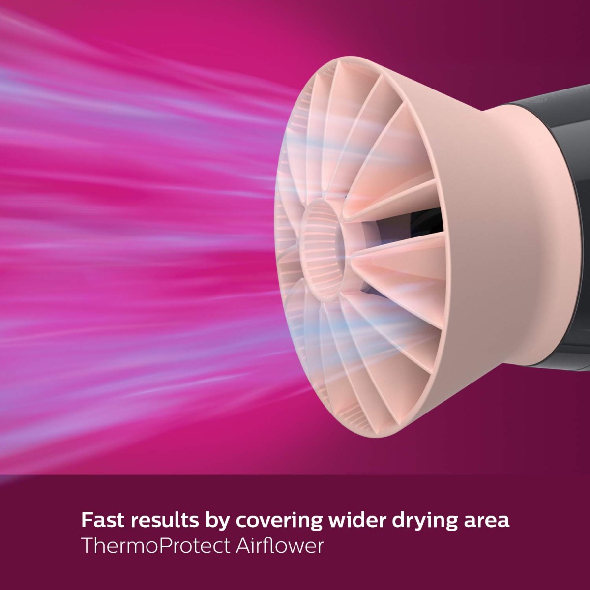 Philips Hair Dryer - Powerful drying with less heat I 6 Styling options for Salon like blowdryI 2100 WattsI for Minimised DamageI Styling attachment| Men and WomenI 2 Year Warranty BHD356/10, Black