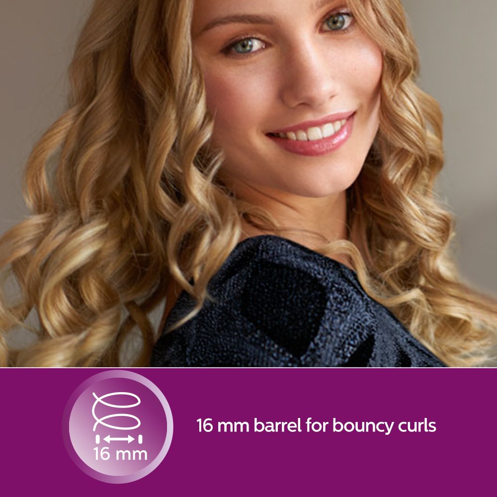 Philips Hair Dryer - Powerful drying with less heat I 6 Styling options for Salon like blowdryI 2100 WattsI for Minimised DamageI Styling attachment| Men and WomenI 2 Year Warranty BHD356/10, Black