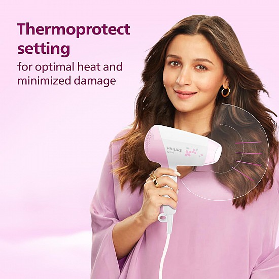 Philips Hair Dryer | Quick Gentle Drying with Thermoprotect Care | 1200 W | 3 Heat and Speed Settings with Cool Shots | HP8120/00