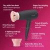Philips India's No.1 Hair Styling Brand - Foldable Hair Dryer 2100W, 6 HeatxSpeed Settings Cool Shot Advanced Ionic Care Frizz-Free Shine, ThermoProtect Airflower Attachment, For Indian Hair, BHD356 Philips India's No.1 Hair Styling Brand - Foldable Hair Dryer 2100W, 6 HeatxSpeed Settings Cool Shot Advanced Ionic Care Frizz-Free Shine, ThermoProtect Airflower Attachment, For Indian Hair, BHD356