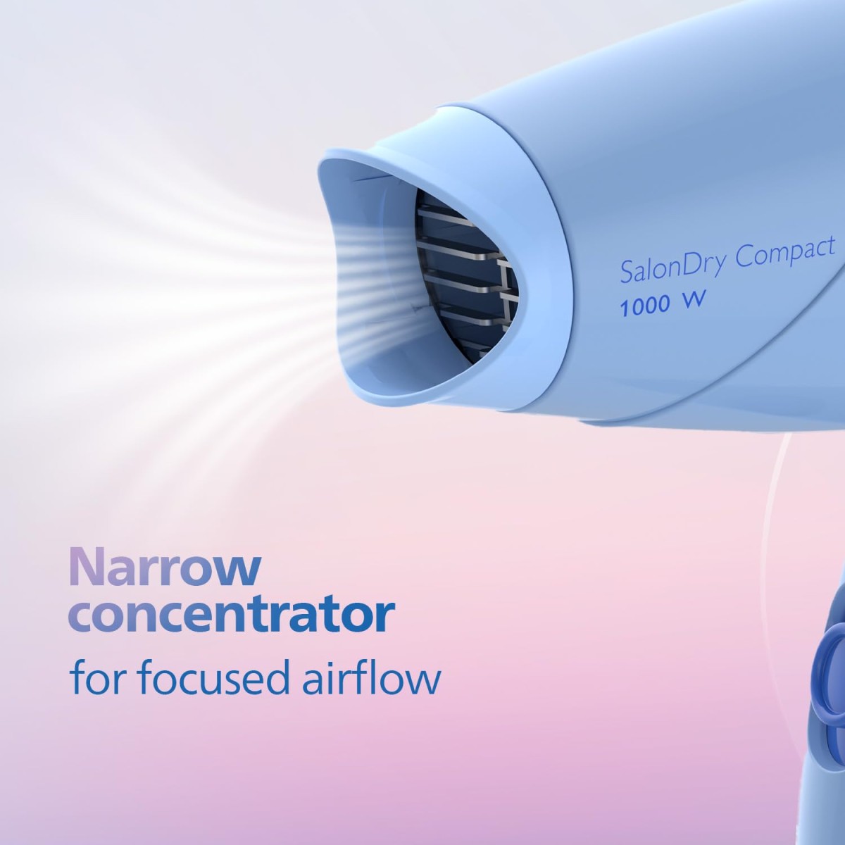 Philips India's No.1 Hair Styling Brand -Hair Dryer 1000W |Blow Dry for Men & Women | 2 Heat Settings| ThermoProtect tech |Travel-Friendly, Quick Dry, Frizz Control | For Indian Hair | HP8100/60 Blue Philips India's No.1 Hair Styling Brand -Hair Dryer 1000W |Blow Dry for Men & Women | 2 Heat Settings| ThermoProtect tech |Travel-Friendly, Quick Dry, Frizz Control | For Indian Hair | HP8100/60 Blue