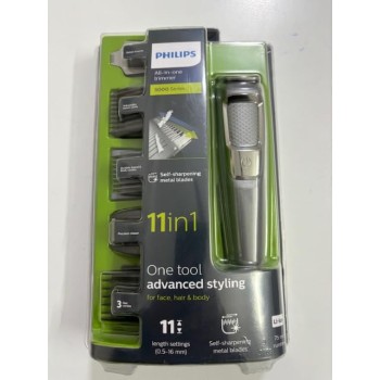 Philips Multi Grooming Kit | 11-in-1 Trimmer: Face, Head and Body | All-in-one Trimmer for Men | Dual Cut Blades for Maximum Precision | 75 Mins Run Time with Quick Charge, MG3760/33 Philips Multi Grooming Kit | 11-in-1 Trimmer: Face, Head and Body | All-in-one Trimmer for Men | Dual Cut Blades for Maximum Precision | 75 Mins Run Time with Quick Charge, MG3760/33