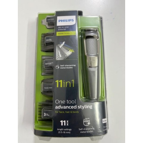 Philips Multi Grooming Kit | 11-in-1 Trimmer: Face, Head and Body | All-in-one Trimmer for Men | Dual Cut Blades for Maximum Precision | 75 Mins Run Time with Quick Charge, MG3760/33 Philips Multi Grooming Kit | 11-in-1 Trimmer: Face, Head and Body | All-in-one Trimmer for Men | Dual Cut Blades for Maximum Precision | 75 Mins Run Time with Quick Charge, MG3760/33