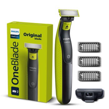 Philips OneBlade Turbo2X Hybrid Trimmer & Styler|Perfected for Skin Comfort|Dual Protech Tech|Suits all skin types & beard thickness, Wet & Dry Use| QP 2724/10