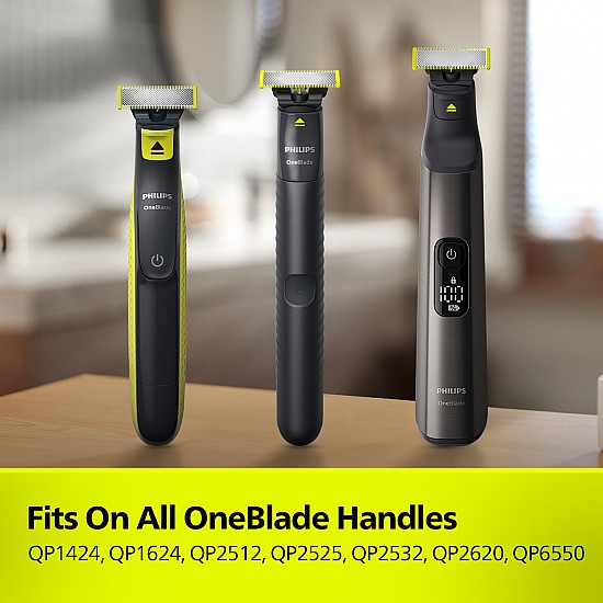 Philips Oneblade Replaceable Blade Pack of 2 Replaceable Blades, Qp220/51 (Lime)