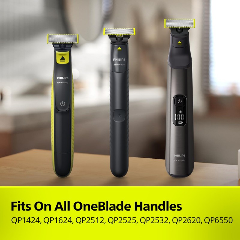 Philips Oneblade Replaceable Blade Pack of 2 Replaceable Blades, Qp220/51 (Lime)