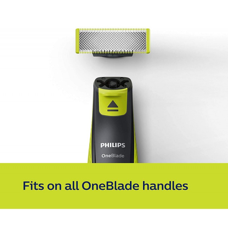 Philips Oneblade Replaceable Blade Pack of 2 Replaceable Blades, Qp220/51 (Lime)