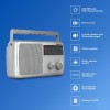 Philips Portable Radio RL384/94 with MW, SW & FM Band, 500mW RMS Sound Output, Telescopic Antenna, 4-Inch Loudspeaker, Powered by 3xR20 (4.5V DC) External DC Socket Philips Portable Radio RL384/94 with MW, SW & FM Band, 500mW RMS Sound Output, Telescopic Antenna, 4-Inch Loudspeaker, Powered by 3xR20 (4.5V DC) External DC Socket