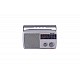 Philips Radio RL384/94 with MW/FM/SW, 500mW +1 dB RMS Sound Output, 3xR20 (4.5V DC) Battery, 4.5V External DC Socket, Without Battery/Adaptor (Grey)