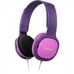 Philips SHK2000PK Kids Headphone, Ergonomic,Adjustable, With a Maximum Volume limit of 85dB (Pink/Purple)