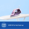Philips Speed Pro DST3020/30 Steam iron 2200 W - World's No 1 Ironing brand, 35 gm/min Steam with 160 gm Steam Boost, Ceramic Soleplate, Drip Stop technology & 300 ml Water tank