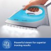 Philips Steam Iron GC1011/01 (World no. 1 Ironing Brand) with 1200 Watts Quick Heat up, linished soleplate for smooth ironing, up to 15 g/min of steam