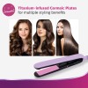 Philips Straightener with SilkProtect Technology. Straighten & Curl, Suitable for All Hair Types (Lavender)-BHS393/40