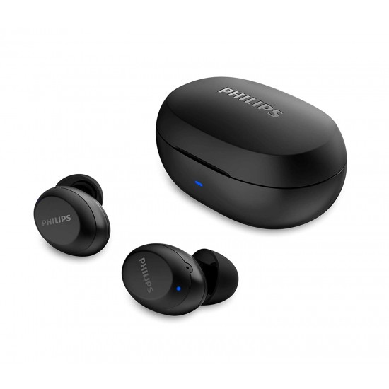 Philips TAT1235BK Bluetooth Truly Wireless in Ear Earbuds with Mic (Black)