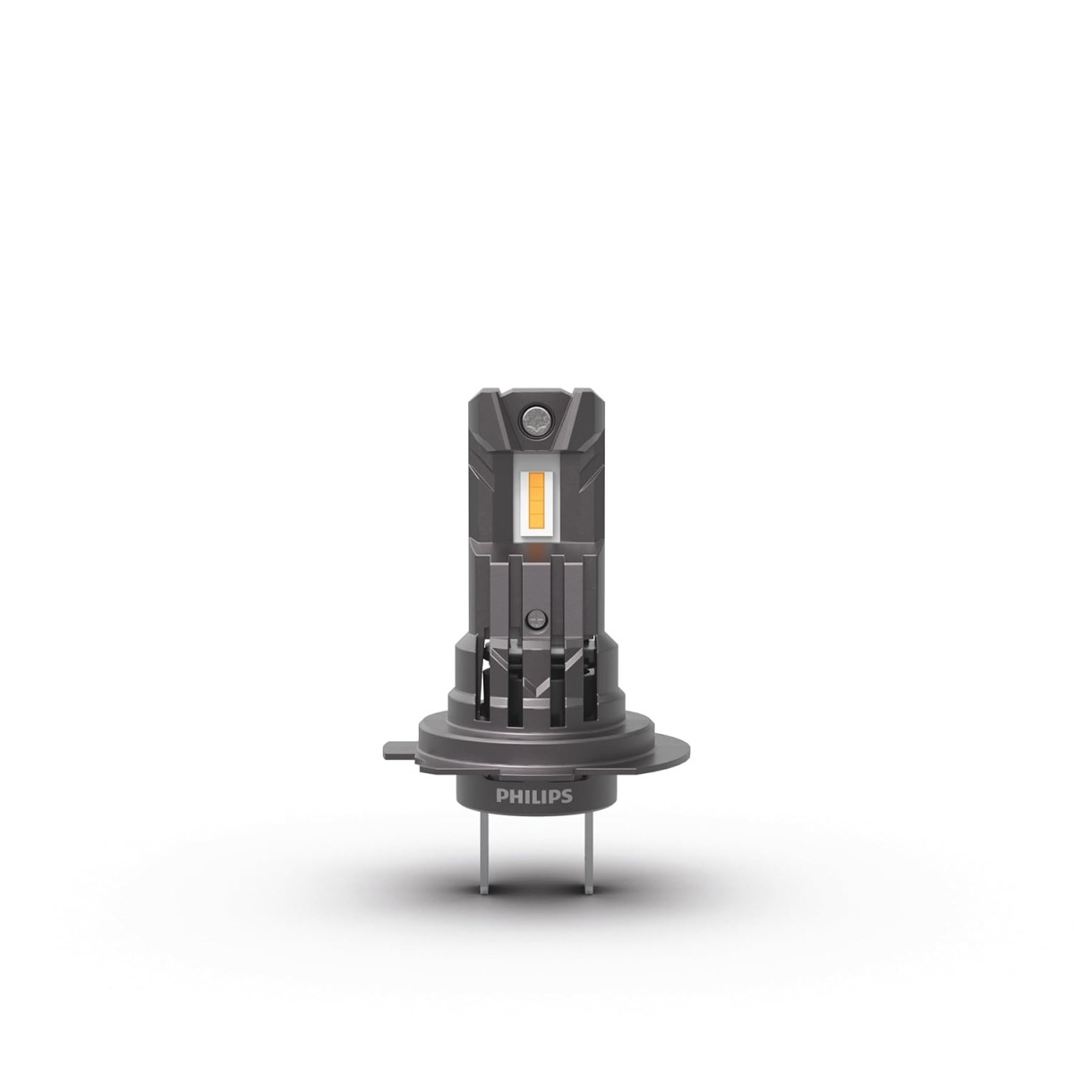 Philips WeatherVision LED car headlight bulb (H4/H19), ultra-compact direct-fit, Halogen color match, easy install, LED performance, 3500K, set of 2