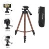 Photron Stedy 420 Tripod 127 cm (50 Inch) with Mobile Holder for Smart Phone, Camera| Extends to 1240mm (4 Feet) | Folds to 425mm(1.4 Feet) | Weight Load Capacity: 2.5kg | Case Included, Copper