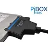 PiBOX India - USB 3.0 USB C OTG to 2.5 SATA III Hard Drive Adapter 0.5 M Long Cable w/UASP - SATA to USB 3.0 Converter for SSD/HDD - Hard Drive Adapter Cable - 50 cm -ASM225CM Chipset - 2.5 inch HDD
