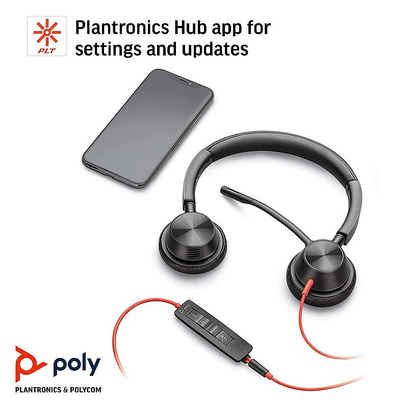 Poly by Plantronics - Blackwire 3325 Wired Stereo 