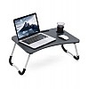 Multi-Purpose Portable Wooden Laptop Table (Black)